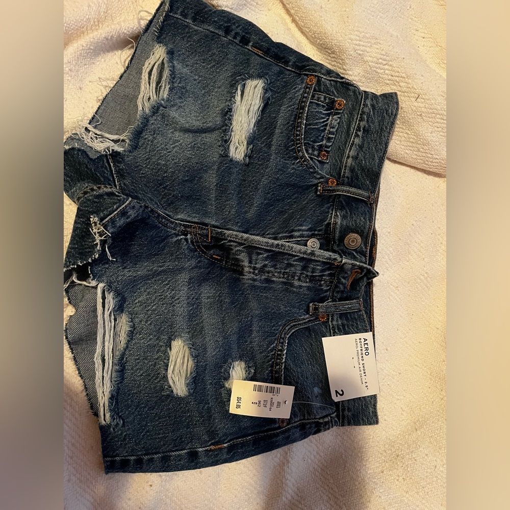 Aeropostale distressed denim shorts
